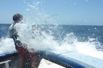 Backing up on a marlin
