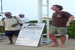 Olaf van Hoof, 200kg black marlin released