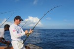 Hein fighting his fish